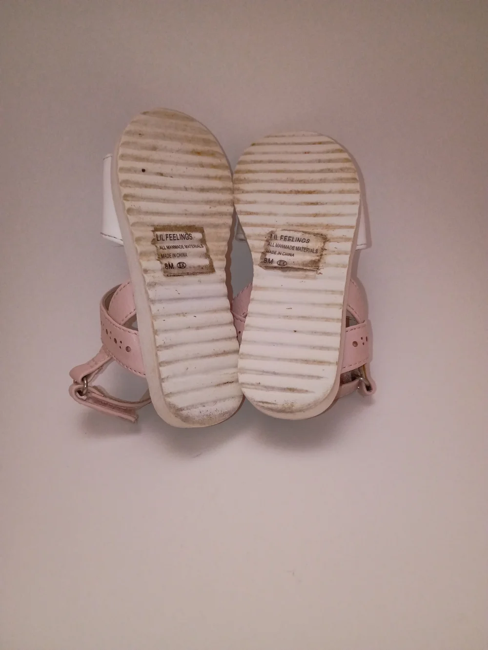 Jellypop Girls' Pink and White Strappy Sandals Mm